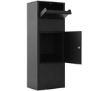 Large Package Delivery Parcel Mail Drop Box With Lockable Storage Compartment Heavy Duty Weatherproof For Express Mail Delivery For Home & Business Use - Black by HouseOfZazla