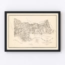 Vintage Map of Goochland County, Virginia 1863
