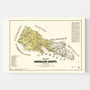 Vintage Map of Goochland County, Virginia 1881