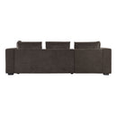 Modern L Shaped Sectional Sofa With Upholstery And Wooden Storage by HouseOfZazla