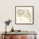 Vintage Map of Charlotte County, Virginia 1864