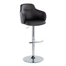 Boyne - Contemporary Adjustable Barstool With Swivel & Rounded T Footrest (Set of 2) by HouseOfZazla