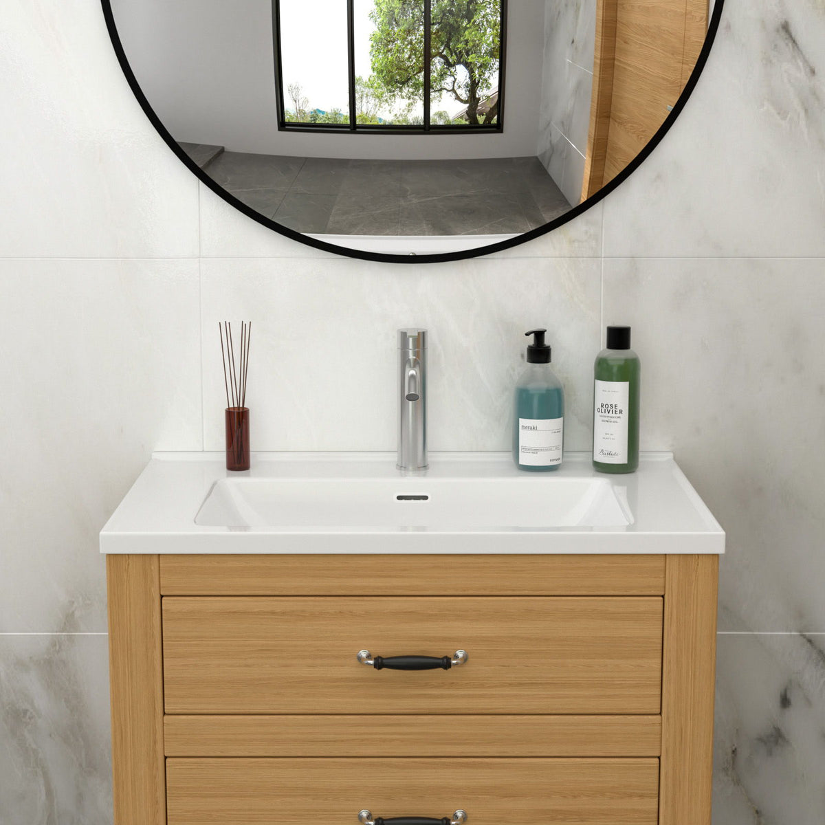 Modern Rectangular Vanity Top With Overflow For Bathroom, photo 8 of 19
