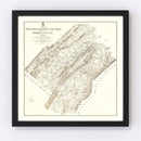 Vintage Map of Shenandoah & Page County, Virginia 1875