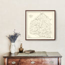 Vintage Map of Lunenburg County, Virginia 1871