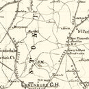 Vintage Map of Lunenburg County, Virginia 1871