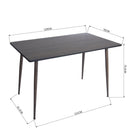 47.2" Dining Table Rectangular Home Office Desk