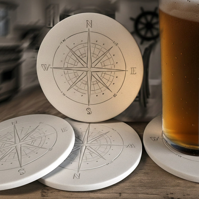 Compass Drink Coasters, photo 2 of 7