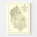 Vintage Map of Madison County, Virginia 1875