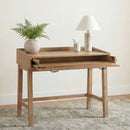 Fabian 38-inch Computer Desk with Keyboard Drawer Distressed Light Brown