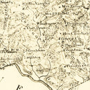 Vintage Map of Cumberland County, Virginia 1864