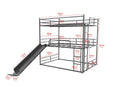 Twin Size House Loft Bed With Slide And Ladder - Black by Unique Piece Furniture