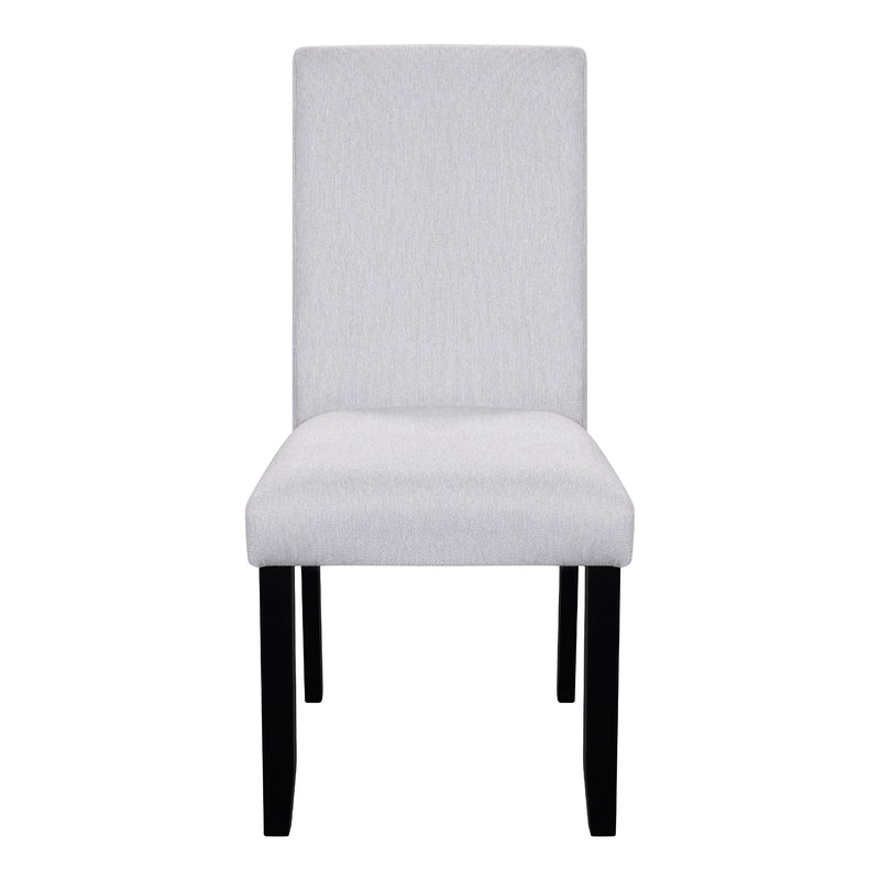 5-Piece Round Dining Table set, 43-Inch Modern Dining Table and 4 Upholstered Chairs for Dining Room, Kitchen Room, Living Room, Easy Assembly