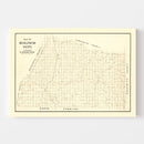 Vintage Map of Mecklenburg County, Virginia 1860