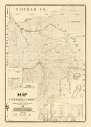 Vintage Map of Columbia County, Washington 1900