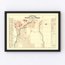 Vintage Map of Stevens County, Washington 1900