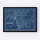 Vintage Map of Cowlitz County, Washington 1897