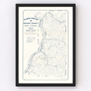 Vintage Map of Brooke County, West Virginia 1912