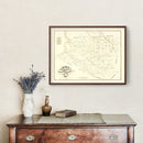 Vintage Map of Wetzel County, West Virginia 1865