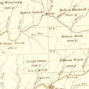 Vintage Map of Wetzel County, West Virginia 1865