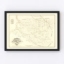 Vintage Map of Wetzel County, West Virginia 1865