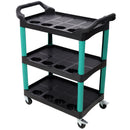 3 Tier Rolling Auto Detail Cart With Wheels