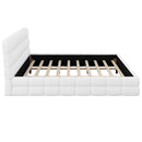 Upholstered Platform Bed With Headboard
