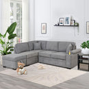 Sleeper Sofa Bed, 2 In 1 Pull Out Sofa Bed L Shape Couch With Storage Ottoman For Living Room, Bedroom Couch And Small Apartment by HouseOfZazla