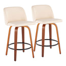 Toriano - Mid Century Modern, Counter Stool (Set of 2) by Unique Piece Furniture
