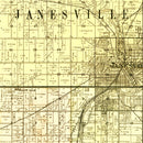 Vintage Map of Rock County, Wisconsin 1900