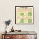 Vintage Map of Jefferson County, Wisconsin 1900
