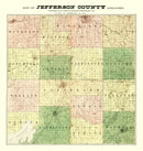 Vintage Map of Jefferson County, Wisconsin 1900