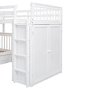 L Shaped Bunk Bed With 3 Drawers, Portable Desk And Wardrobe by HouseOfZazla
