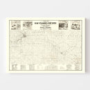 Vintage Map of Eau Claire County, Wisconsin 1878