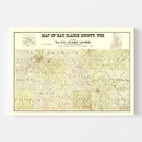 Vintage Map of Eau Claire County, Wisconsin 1902