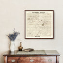 Vintage Map of Waukesha County, Wisconsin 1873