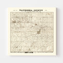 Vintage Map of Waukesha County, Wisconsin 1873