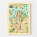 Vintage Map of Sydney, Australia 1909