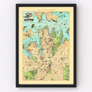Vintage Map of Sydney, Australia 1909