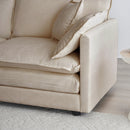 Comfy Deep Single Seat Sofa Upholstered Reading Armchair by HouseOfZazla