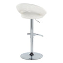 Posh - Contemporary Adjustable Barstool With Swivel With Rounded T Footrest (Set of 2) by HouseOfZazla