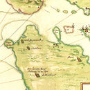 Vintage Map of New York Region, 1670