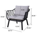 Huron Outdoor Club Chair (Set of 2)