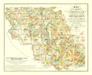 Vintage Map of Iberville Parish, Louisiana 1883