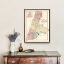 Vintage Map of Bayonne, New Jersey 1873