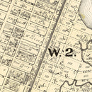 Vintage Map of Bayonne, New Jersey 1873