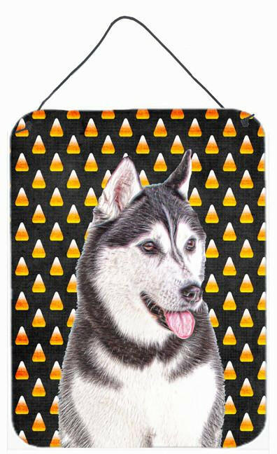 Candy Corn Halloween Alaskan Malamute Wall or Door Hanging Prints KJ1210DS1216