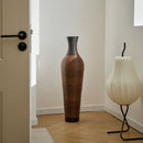 Tall Standing Designer Floor Vases With Elegant 2 Tone Finishes Ideal For Decorating Living Rooms, Bedrooms, Entryways Perfect For Decorating Your Home - Black / Gray by HouseOfZazla