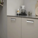 Satin Steel "Leaf" Tab Drawer Pulls