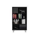 Bookcase, 6 Shelves, 4 Legs - Black by HouseOfZazla